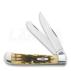 Case Cutlery Trapper Amber Bone Pocket Knife 00163