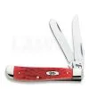 Case Cutlery Mini Trapper Dark Red Bone Pocket Knife 6983 -Knife maintenance shop 12602 CA6983 01
