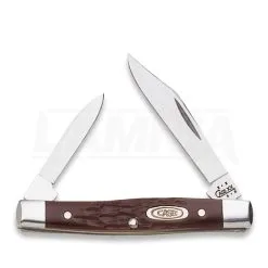 Case Cutlery Small Pen Knife Brown Delrin Pocket Knife 00083
