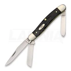 Case Cutlery Medium Stockman Rough Black Pocket Knife 18222