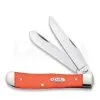 Case Cutlery Trapper Orange Synthetic Pocket Knife 80500 -Knife maintenance shop 12646 CA80500 01