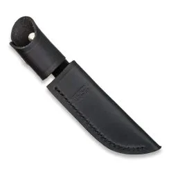 Buck Belt Sheath Black Leather 102S