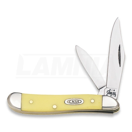 Case Cutlery Peanut Yellow Synthetic Pocket Knife 00030 3 Case Cutlery Peanut Yellow Synthetic Pocket Knife 00030