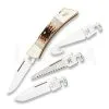 Case Cutlery Amber Bone Peach Seed Jig XX-Changer W/Sheath Pocket Knife 00110 -Knife maintenance shop 22602 CA110 01