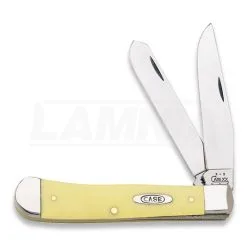 Case Cutlery Trapper Yellow Pocket Knife 00161