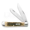 Case Cutlery Trapper Amber Bone Pocket Knife 00164 -Knife maintenance shop 22789 CA00164 01