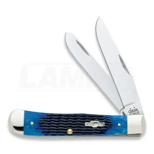 Case Cutlery Trapper Blue Bone Pocket Knife 02800 4 Case Cutlery Trapper Blue Bone Pocket Knife 02800 - Image 2