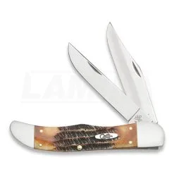 Case Cutlery Folding Hunter Burnt Bonestag Pocket Knife 03574