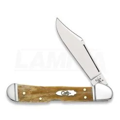 Case Cutlery Mini Copperlock Antique Bone Pocket Knife 58186