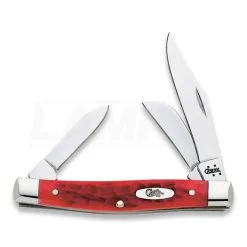 Case Cutlery Medium Stockman Dark Red Bone Pocket Knife 6981