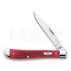 Case Cutlery Slimline Trapper Dark Red Bone Pocket Knife 6982 -Knife maintenance shop 23282 CA6982 01