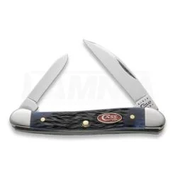 Case Cutlery Mini Copperhead Navy Blue Bone Pocket Knife 07062