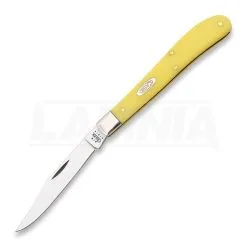 Case Cutlery Slimline Trapper Yellow Pocket Knife 80031
