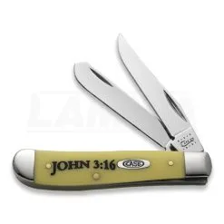 Case Cutlery John 3:16 Mini Trapper Pocket Knife 8850