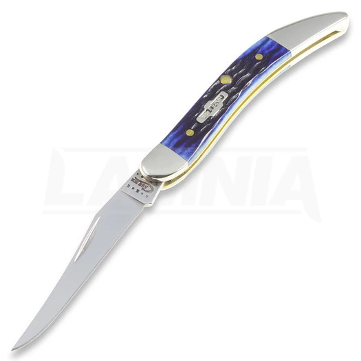 Case Cutlery Small Texas Toothpick Pocket Knife, Blue 2804 3 Case Cutlery Small Texas Toothpick Pocket Knife, Blue 2804