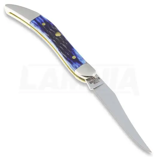 Case Cutlery Small Texas Toothpick Pocket Knife, Blue 2804 4 Case Cutlery Small Texas Toothpick Pocket Knife, Blue 2804 - Image 2