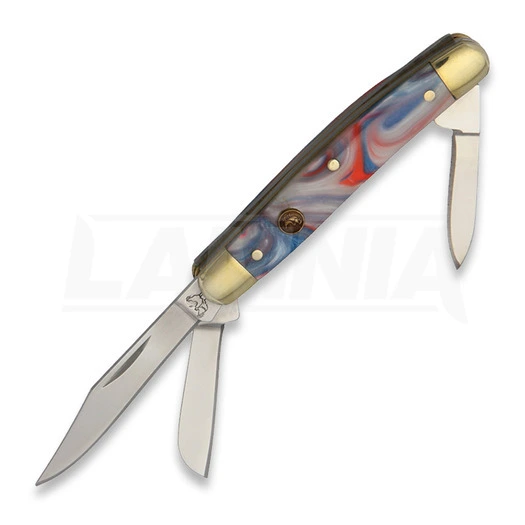 Hen & Rooster Stockman Mini Pocket Knife, Star Spangle 3 Hen & Rooster Stockman Mini Pocket Knife, Star Spangle