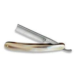 Böker Damascus Horn Straight Razor 140523DAM