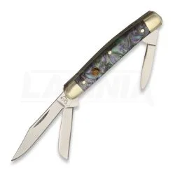 Hen & Rooster Stockman Mini Pocket Knife, Imitation Abalone