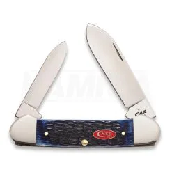 Case Cutlery Canoe Navy Blue Bone Pocket Knife 07309