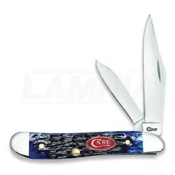 Case Cutlery Peanut Navy Blue Bone Pocket Knife 07314