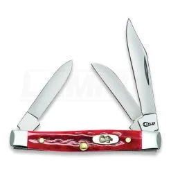 Case Cutlery Sm Stockman PW Red Bone Pocket Knife 10305