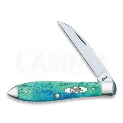 Case Cutlery Teardrop Caribbean Blue Pocket Knife 25599
