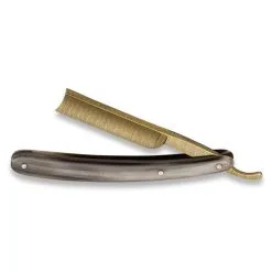 Böker Damascus Gold Horn Straight Razor 140524DAM