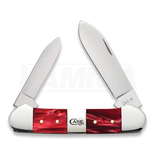 Case Cutlery Red Pearl Kirinite Smooth Canoe Pocket Knife 25276 3 Case Cutlery Red Pearl Kirinite Smooth Canoe Pocket Knife 25276