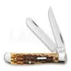 Case Cutlery Worn Antique Bone Peach Seed Jig Mini Trapper Pocket Knife 55226 -Knife maintenance shop 58301 CA55226 01