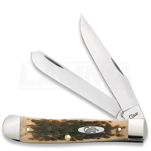 Case Cutlery Trapper Amber Bone Pocket Knife 164 4 Case Cutlery Trapper Amber Bone Pocket Knife 164 - Image 2