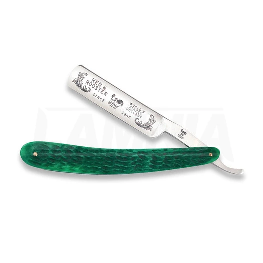 Hen & Rooster Folding Razor Green Bone 3 Hen & Rooster Folding Razor Green Bone